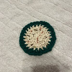 Handmade multicolor cotton coaster